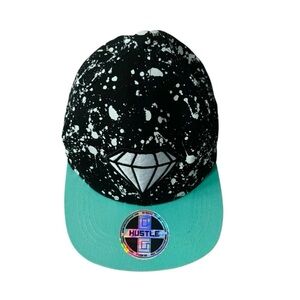 Hustle Adjustable Boys baseball hat Snap Black